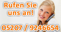 Rufen Sie uns an! (0 52 07) 92 46 654